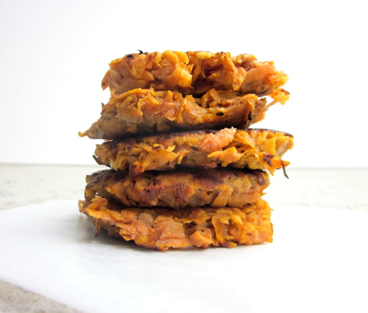 2-ingredient Sweet Potato Fritters Stack