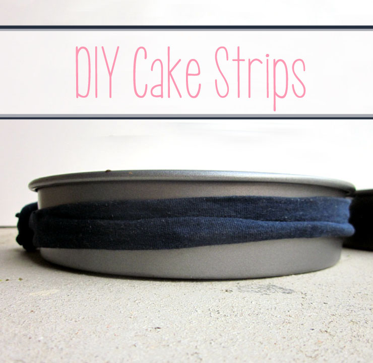 How to bake level cake layers DIY cake strips The Pancake Princess