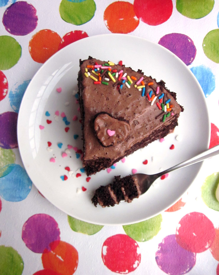 How to make a single slice of layer cake