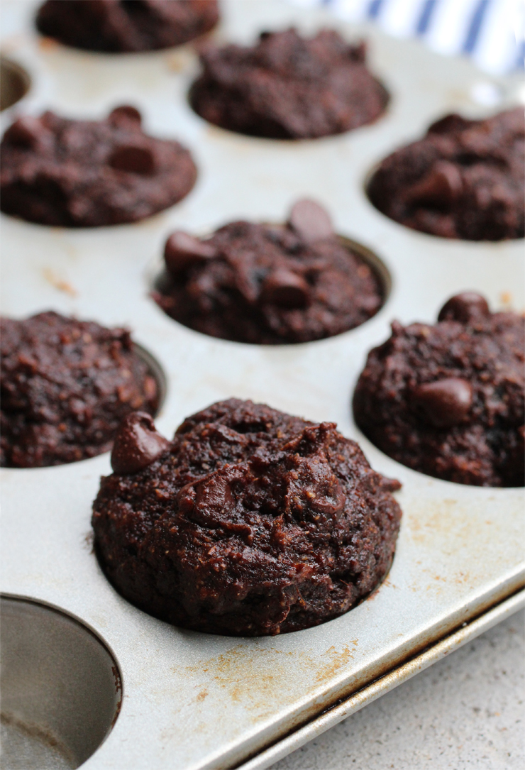 Healthy Chocolate Mini Muffins