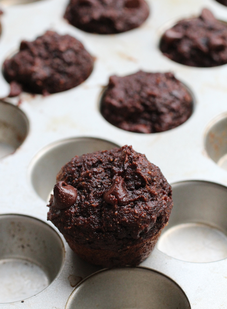 Healthy Chocolate Mini Muffins