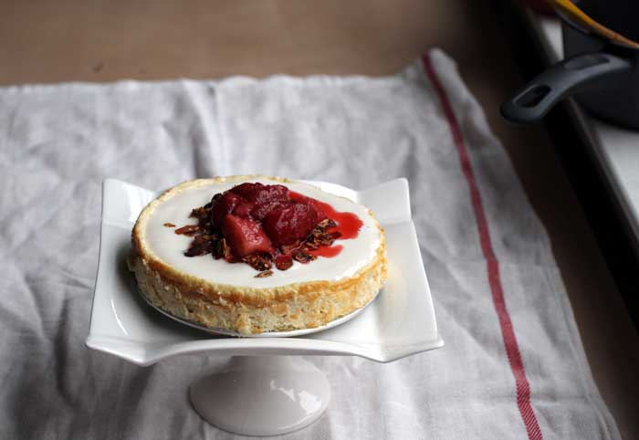 Healthy cheesecake: what a ho-hum name for something so fabulous. Sorry I didn't give it a flashier name.