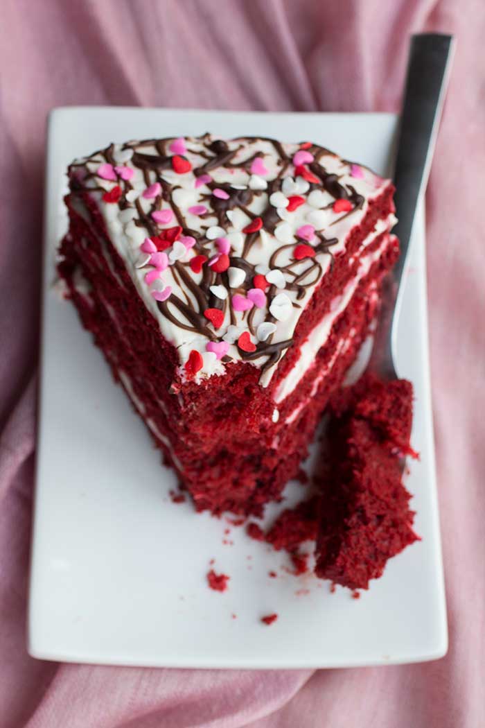 A Single Slice: Red Velvet Layer Cake // The Pancake Princess