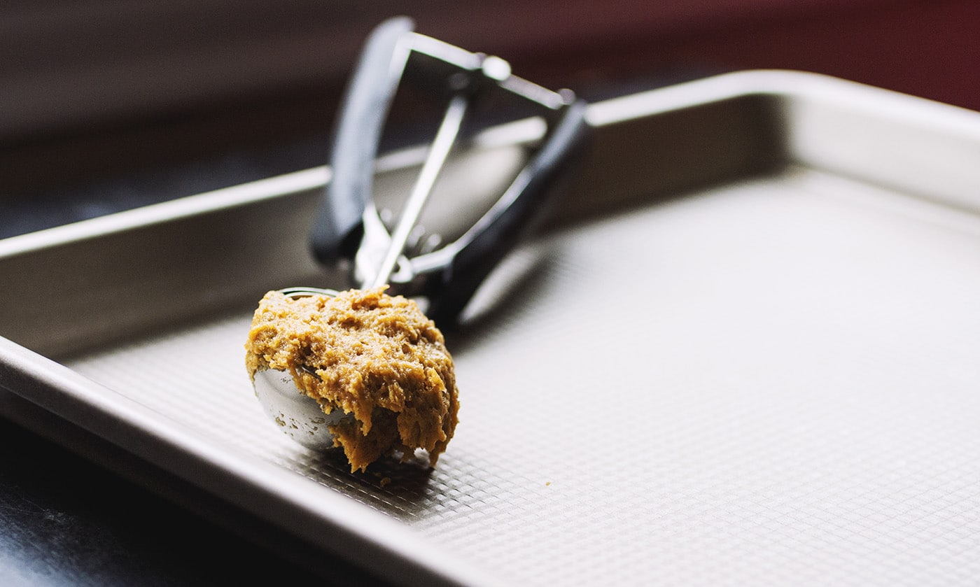 vegan aquafaba pumpkin cookie