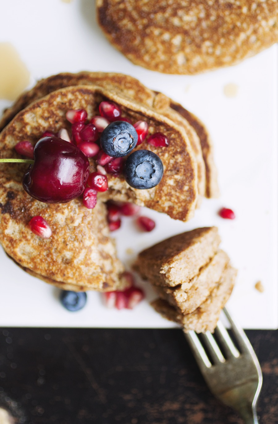 Whole Wheat Aquafaba Pancakes // The Pancake Princess