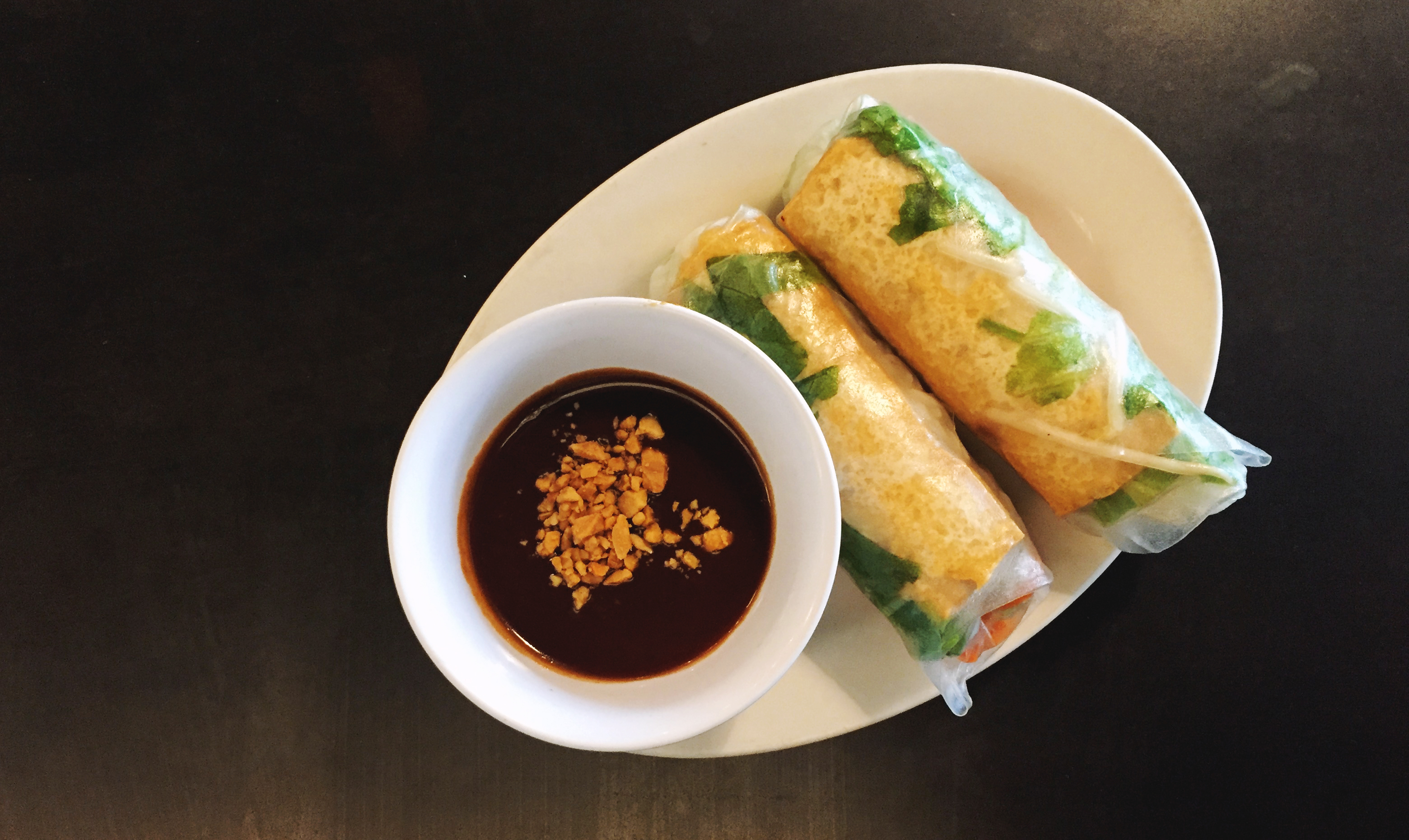 Tofu spring rolls from Red Pier Asian Bistro.
