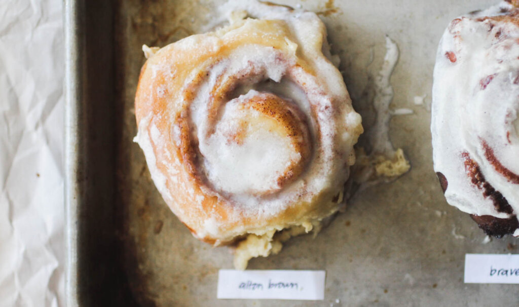 Alton Brown cinnamon roll.