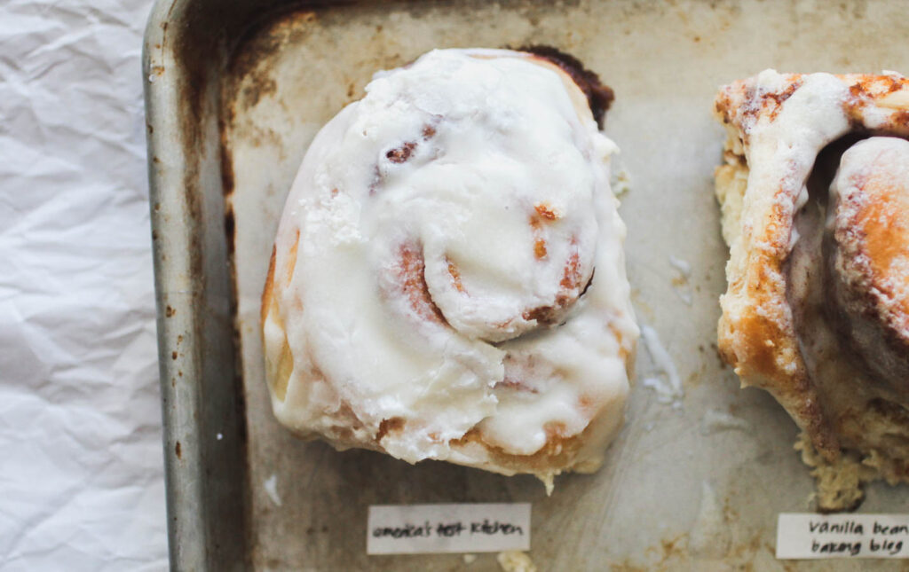 America\'s Test Kitchen cinnamon roll.
