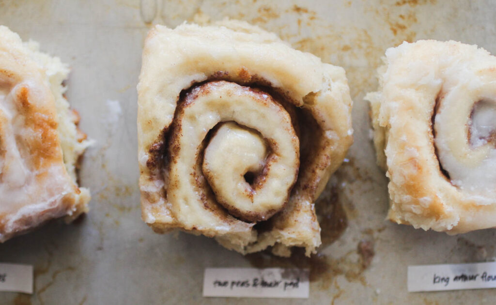 Two Peas & Their Pod cinnamon roll.