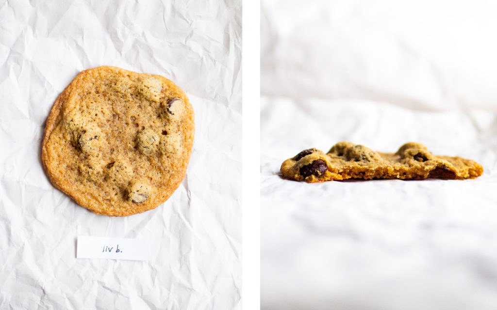 liv b vegan chocolate chip cookie