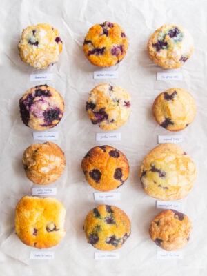 12 blueberry muffins