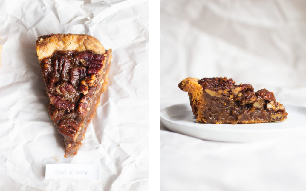 food and wine pecan pie