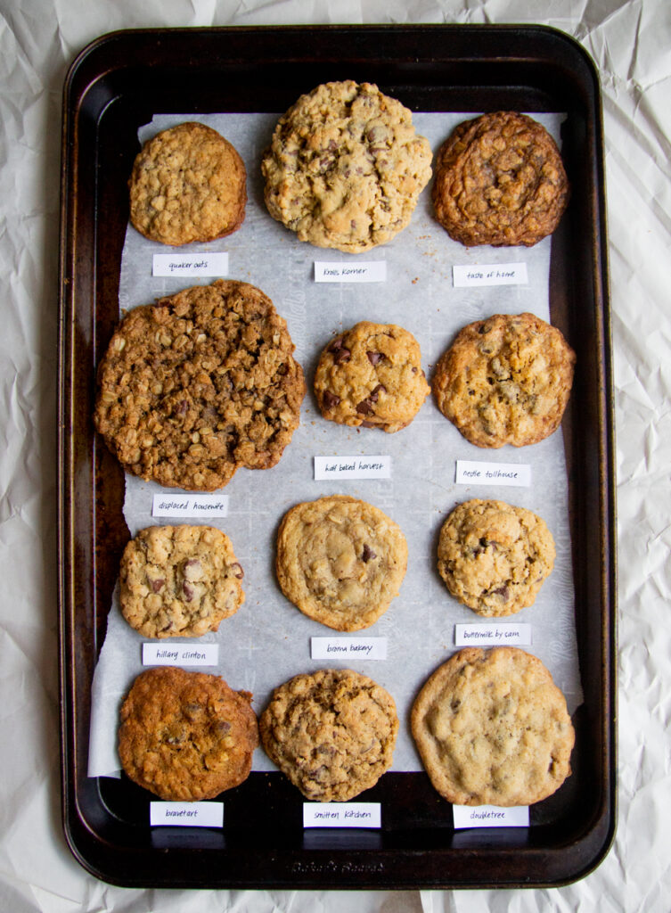 Best Oatmeal Chocolate Chip Cookie Bake Off - Lineup