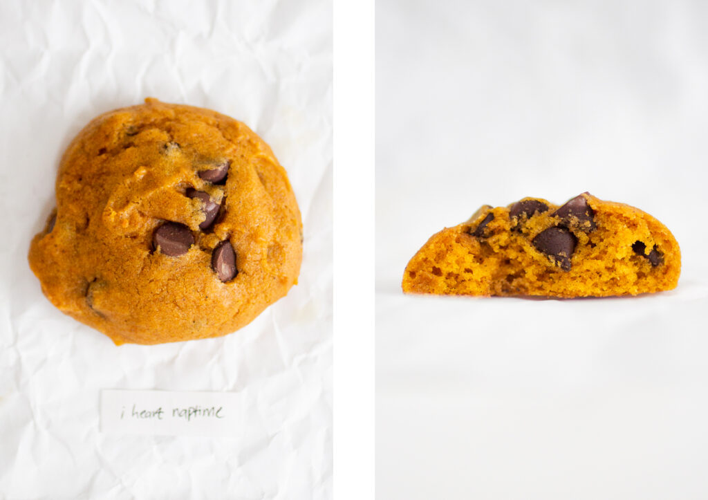 i heart naptime pumpkin cookie