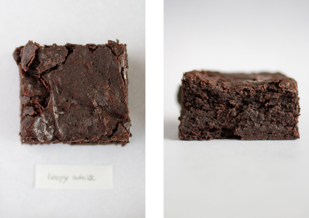 loopy whisk vegan brownies.