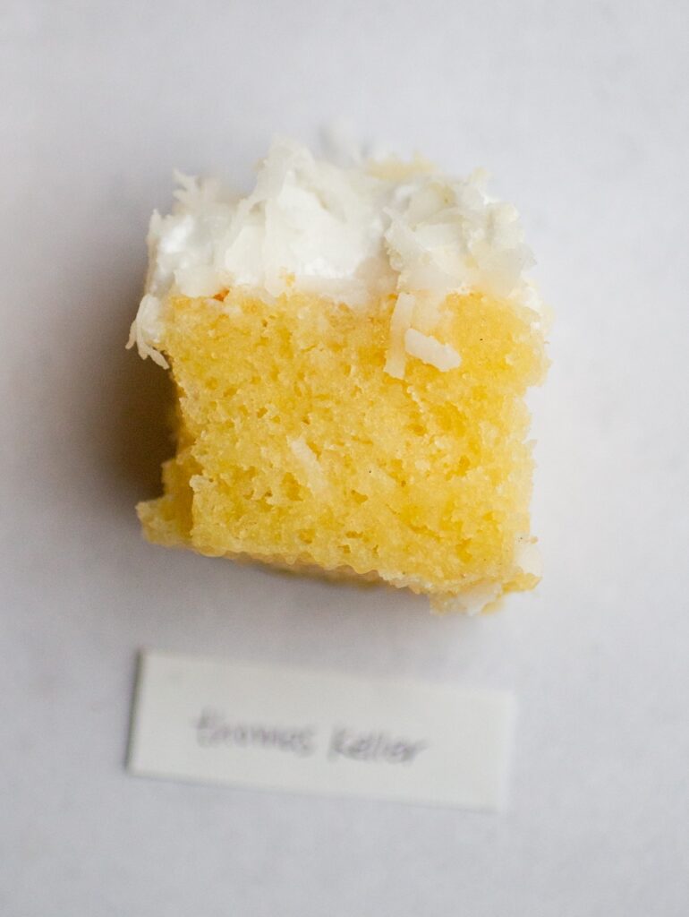 Thomas Keller coconut cake.