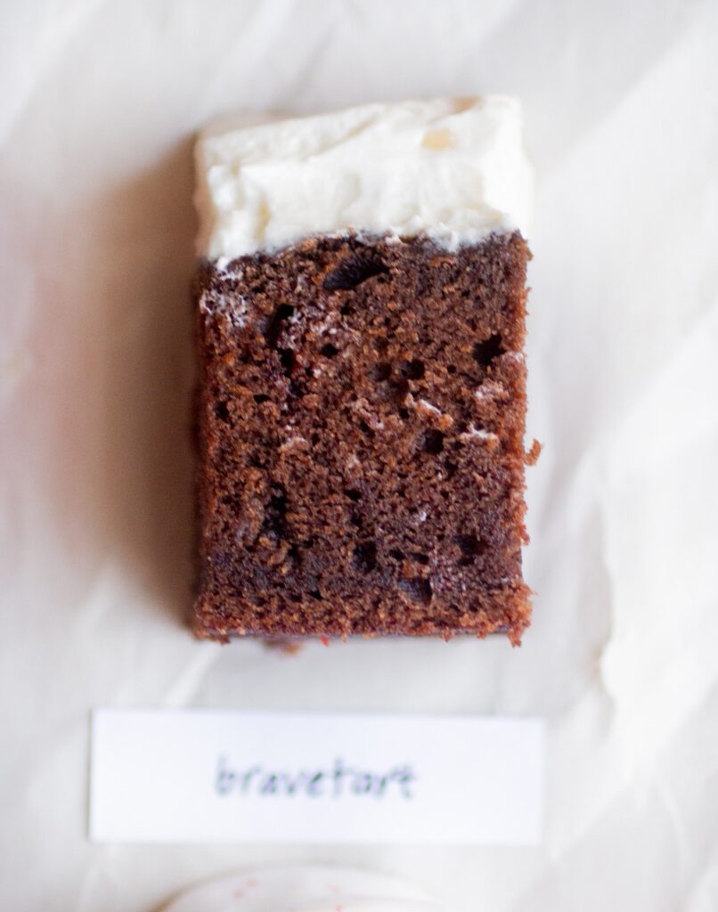 Bravetart red velvet cake.
