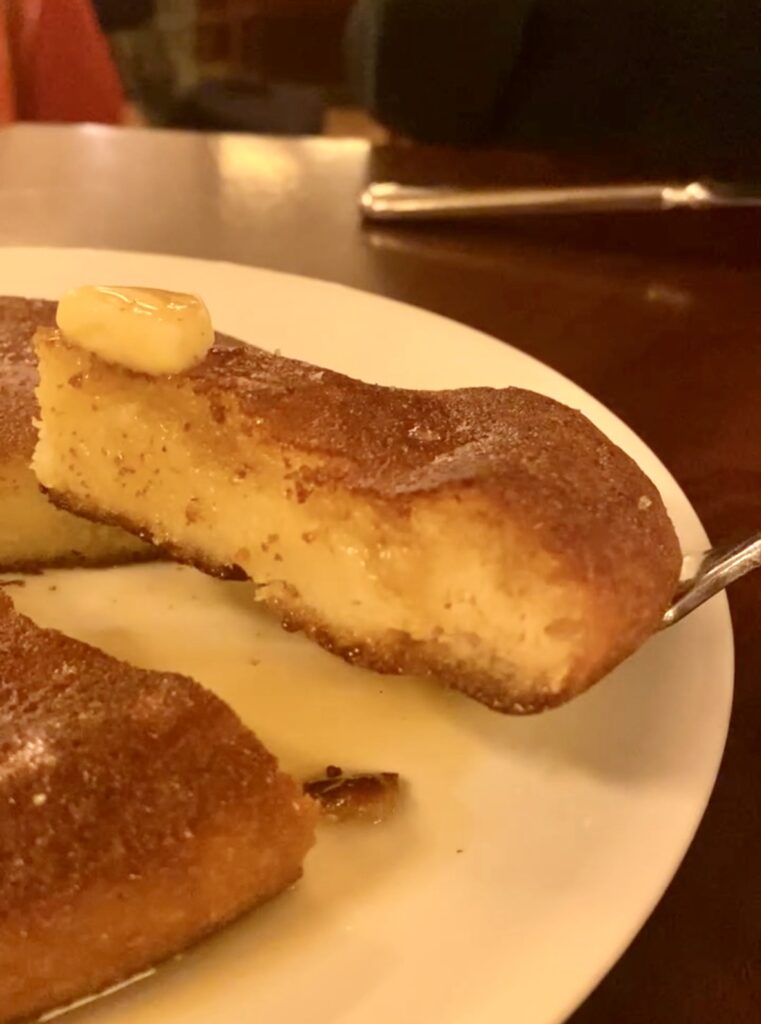 A wedge of pancake from Frenchette.