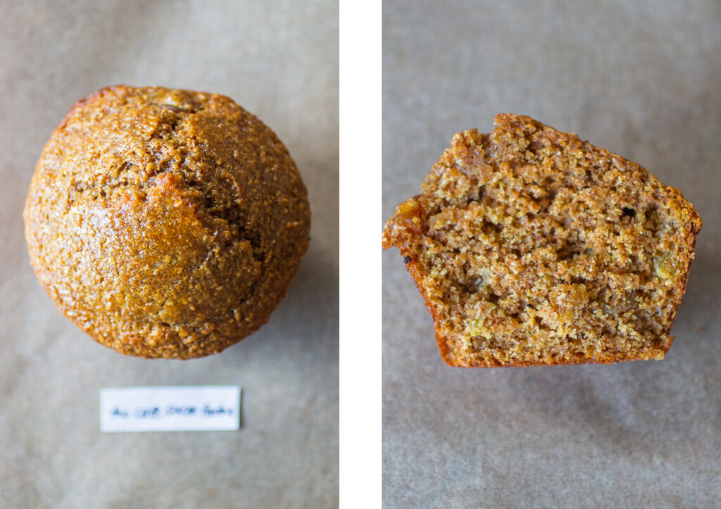 The Cafe Sucre Farine bran muffin.