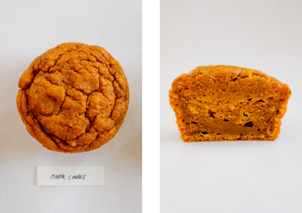 Nora Cooks pumpkin muffin.