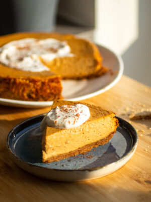 Pumpkin Cottage Cheese Cheesecake