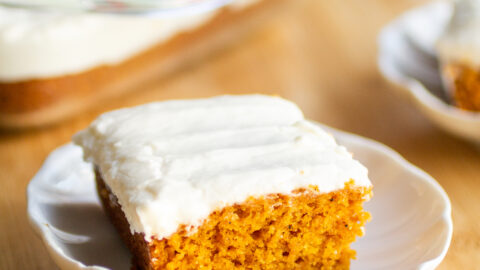 Pumpkin Spice Mini Sheet Cake (Trader Joe's copycat) - The Pancake