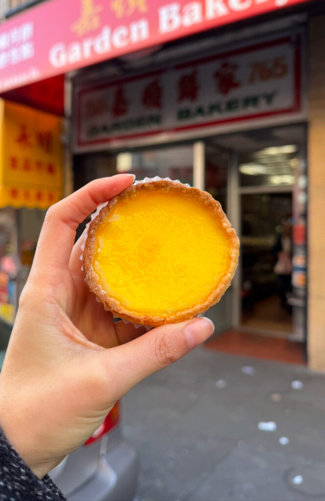 Garden Creamery egg tart.