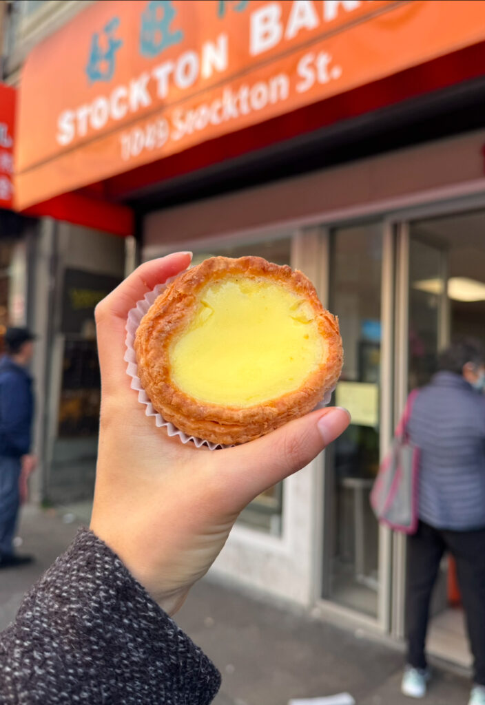 Stockton Bakery egg tart.