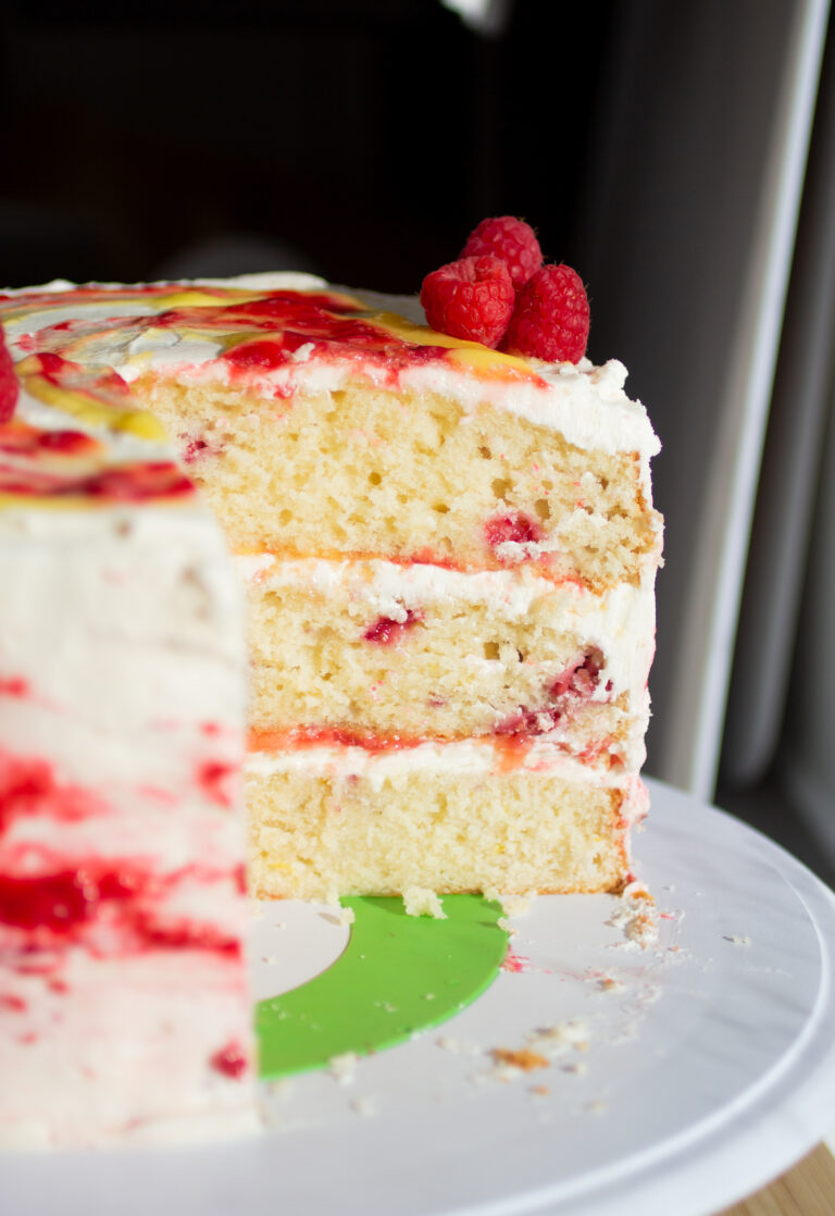 Lemon Raspberry Cake - The Pancake Princess