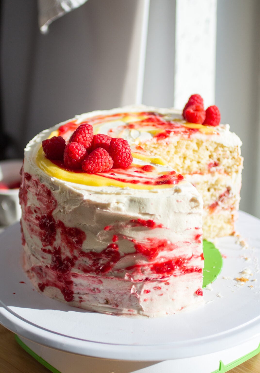Lemon Raspberry Cake - The Pancake Princess